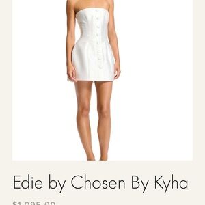 Edie Strapless Dress in White